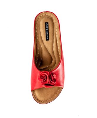Women's Sydney Rosette Wedge Sandals
