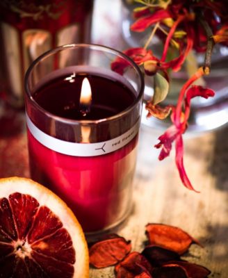 Italian Blood Orange Petal Topped Candle, 6 oz