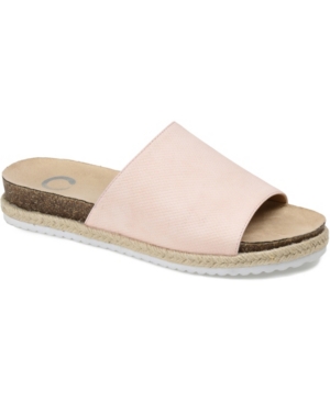 Journee Collection Women's Celine Espadrille Slide Sandals Women's Shoes