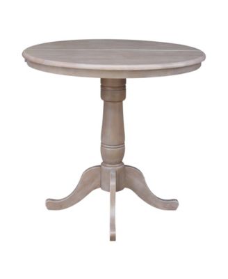 36" Round Top Pedestal Table with 12" Leaf