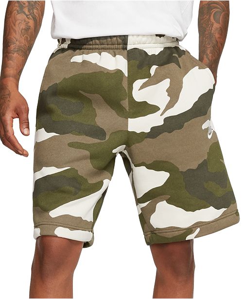 camo nike sweat shorts