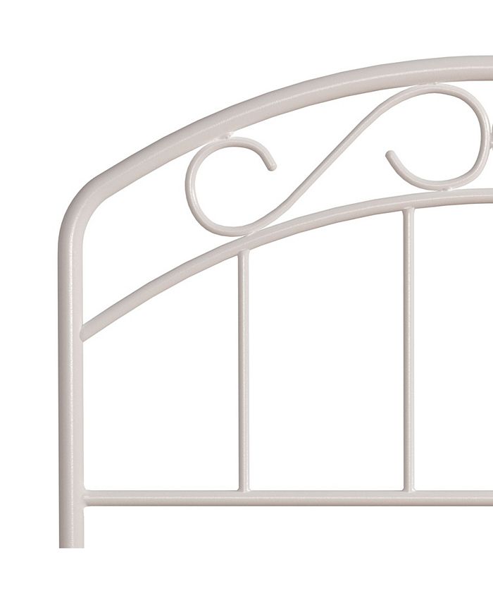 Hillsdale Jolie Arched Scroll Metal Headboard with Bed Frame, Twin ...