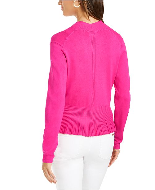 Solid Peplum Cardigan Sweater, Created for Macy's Solid Peplum Cardigan Sweater, Created for Macy's