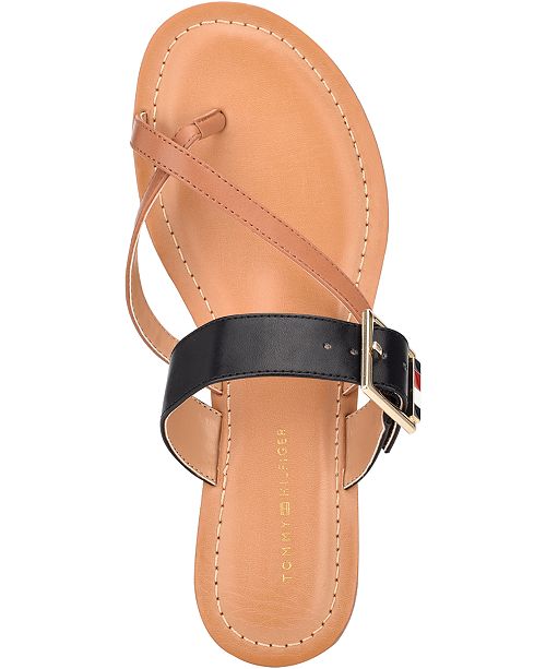 Tommy Hilfiger Lahyla Toe-Loop Sandals, Created for Macy's & Reviews ...