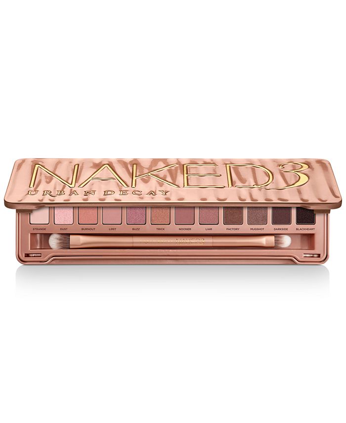 URBAN DECAY Naked3 Mini Eyeshadow Palette - Pigmented Eye Makeup Palette  For On the Go - Ultra Blendable - Up to 12 Hour Wear