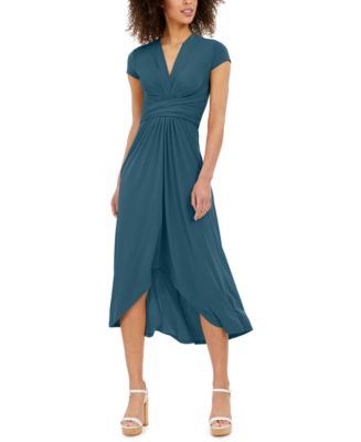 Michael Kors Plus Size High-Low Wrap Dress - Macy's