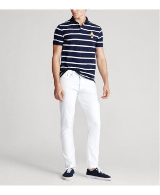 custom slim fit bear polo