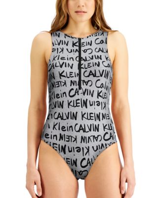 Calvin Klein Performance Logo Print Sleeveless Bodysuit Macy s