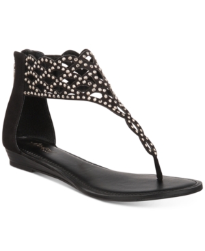 Thalia Sodi Ilene Glitzy Thong Flat Sandals Created for Macy's Women's Shoes