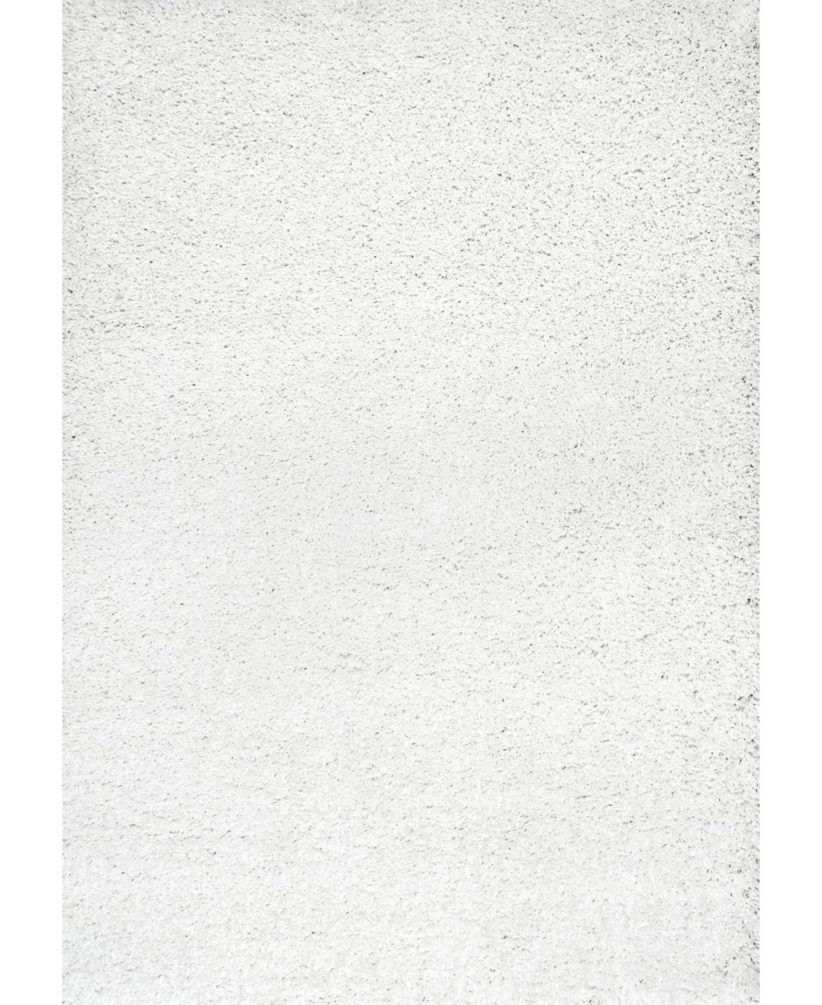 nuLoom Easy Shag Marleen Plush White 6'7in x 9' Area Rug - White