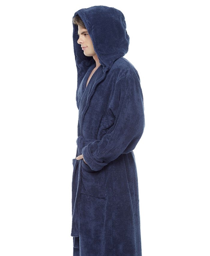ARUS Men's Thick Full Ankle Length Hooded Turkish Cotton Bathrobe - Macy's