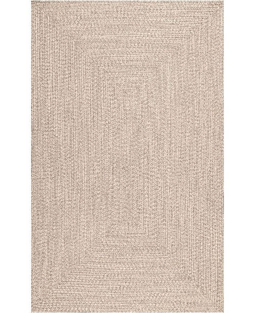 Nuloom Festival Braided Lefebvre Tan 4 X 6 Area Rug Reviews Rugs Macy S