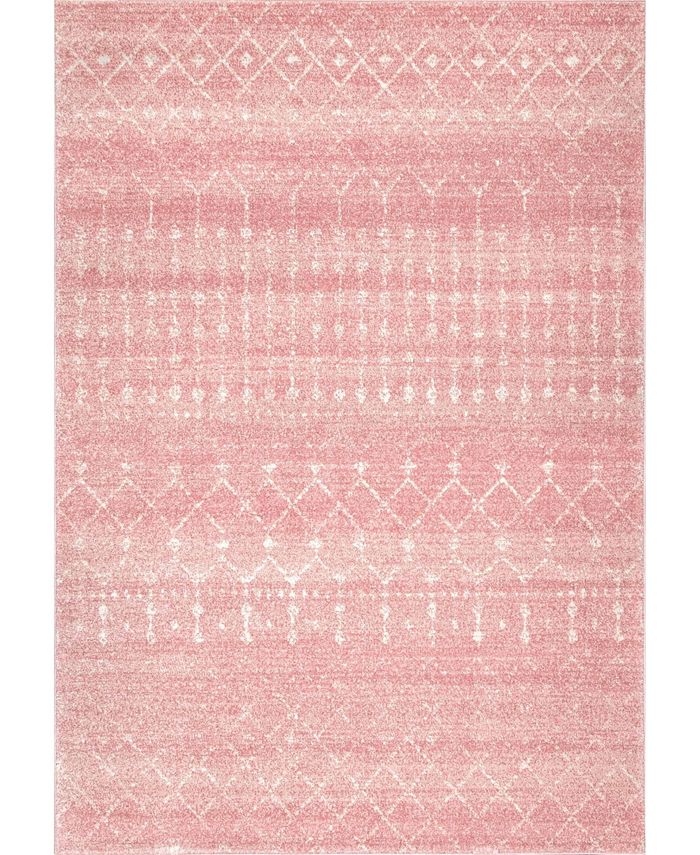 Nuloom Bodrum Moroccan Blythe Pink 3 X, Tribal Area Rugs 3×5