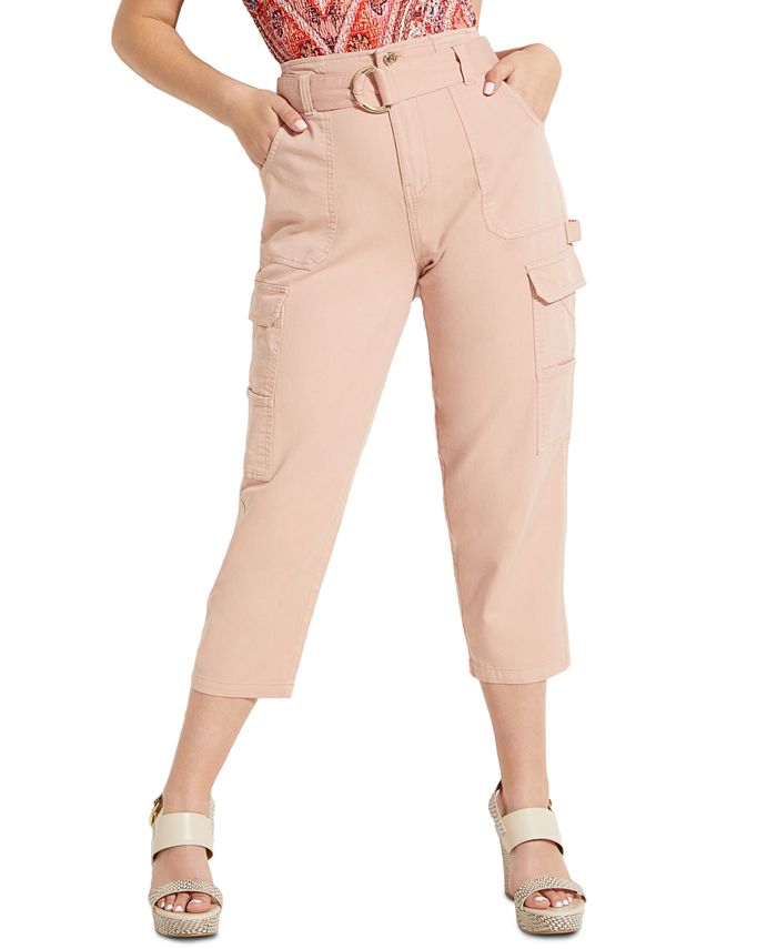 GUESS Zandaya Cropped Utility Pants Macy's