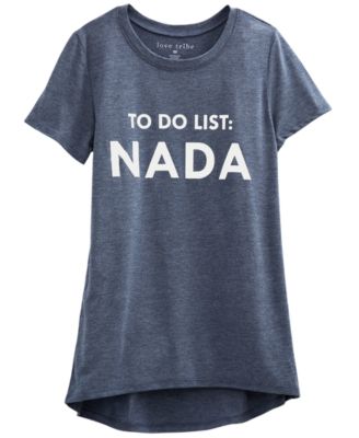 Love Tribe - Juniors' Nada Graphic T-Shirt