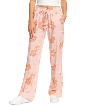image of Roxy Juniors- Oceanside Floral-Print Pants