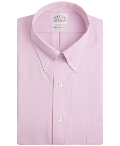 Eagle Men's Classic-Fit Non-Iron Pink Twill Dress Shirt