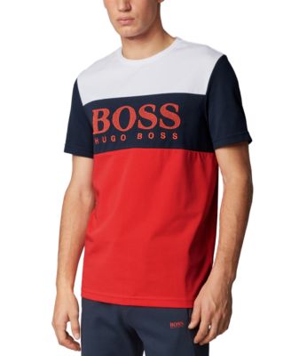 red hugo boss top