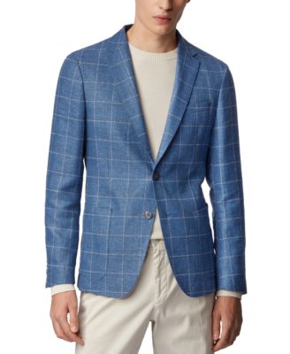 hugo boss blue coat