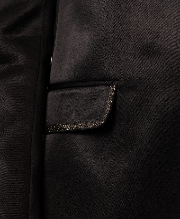 Tallia Men's Slim-Fit Black Sport Coat with Gold-Tone Taping - Macy's