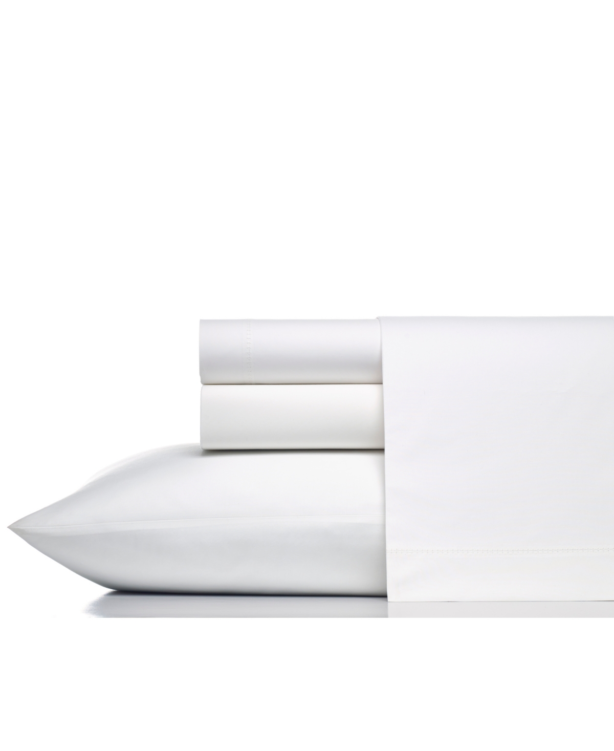 Closeout! Vera Wang Solid 400 Thread Count Cotton Percale 4 Piece Sheet Set
