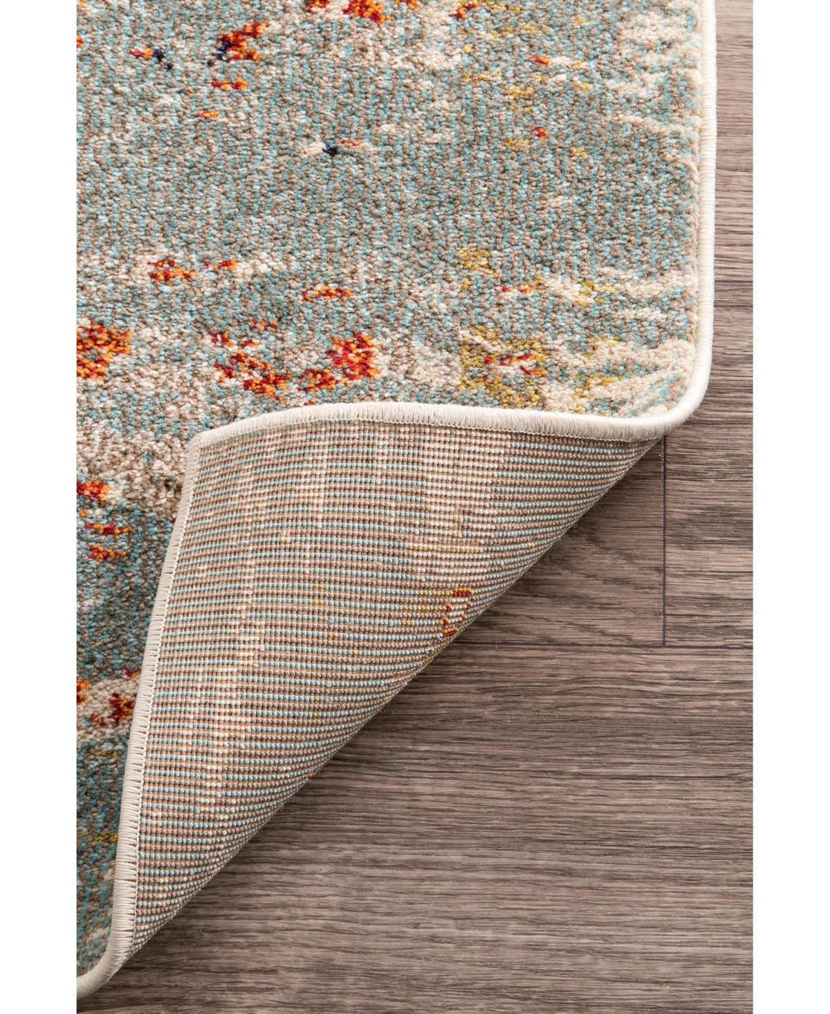 nuLoom Casablanca Distressed Persian SaritaArea Rug - Gray