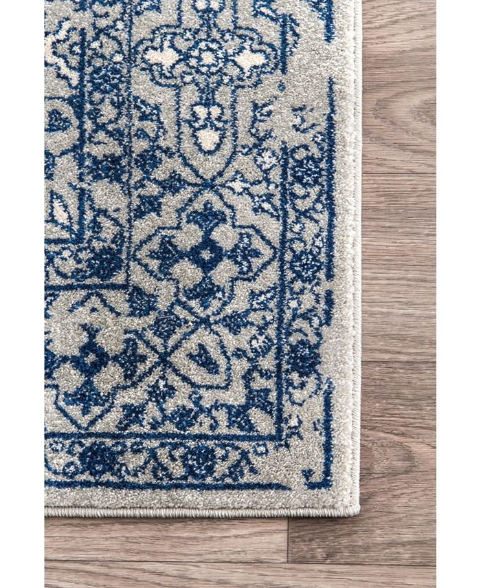nuLoom Amber Oriental VintageInspired Odell Mist 3' x 5' Area Rug Macy's