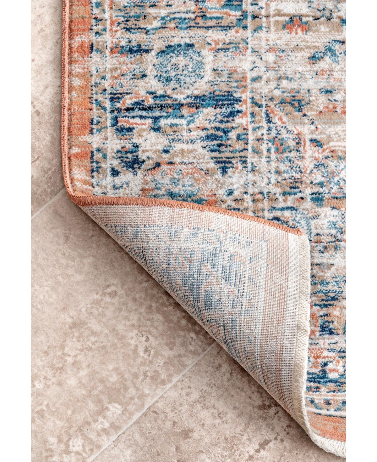 nuLoom Selina Marina Oriental DistressedArea Rug - Beige