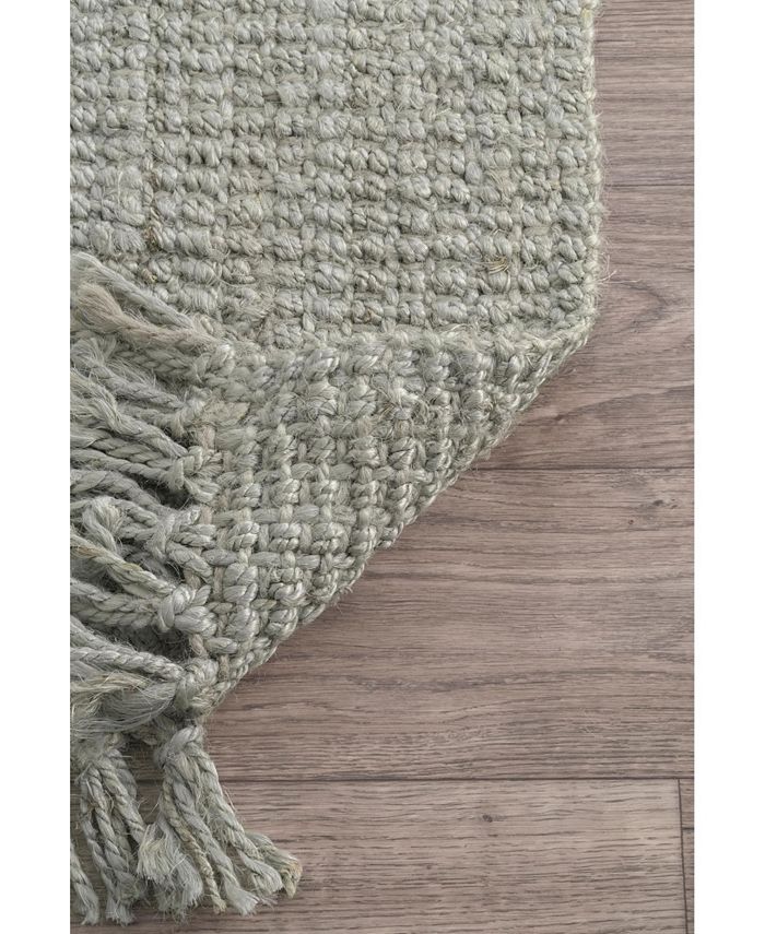 nuLoom Natura Natura Collection Chunky Loop Gray 6' x 9' Area Rug Macy's