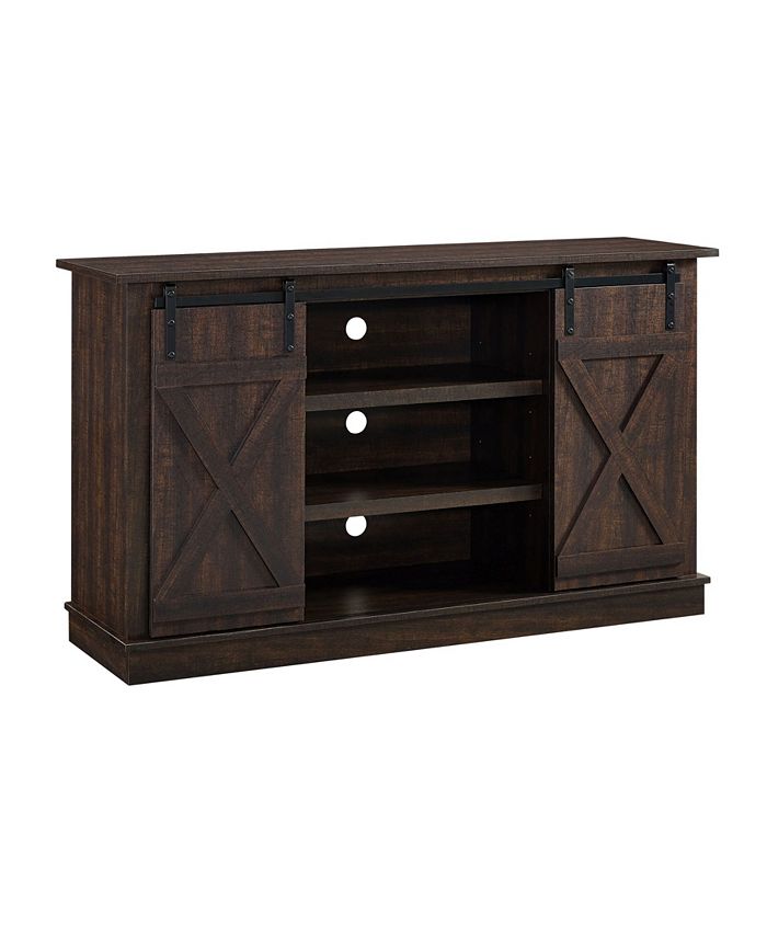 Home Source TV Stand With Barnyard Doors Macy's