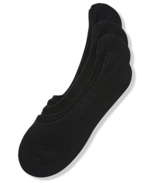 image of Perry Ellis Men-s Athletic C-Fit No-Show Comfort Performance Liner Socks 3 + 1-Pack
