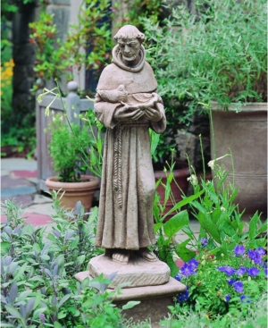 Shop Campania International St. Francis With Shell Statuary In Light Gray