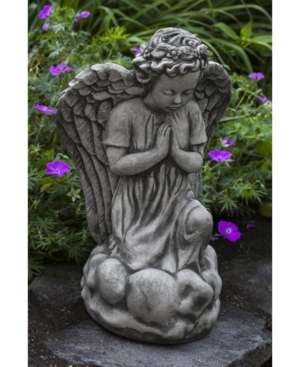 Shop Campania International Angel's Prayer Animal Statuary In Heather Gray