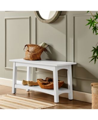 Craftsbury Wood Entryway Bench