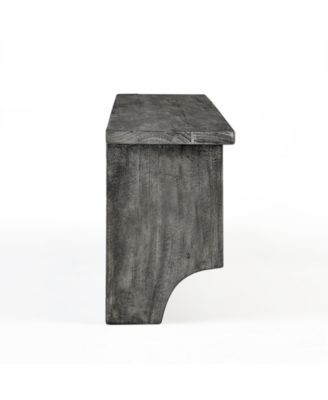 Pomona Metal and Wood Entryway Coat Hook with Storage Cubbies