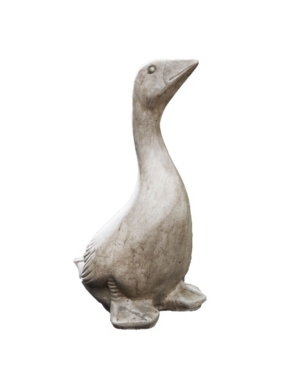 Shop Campania International Kate's Goose Garden Statue In Brown