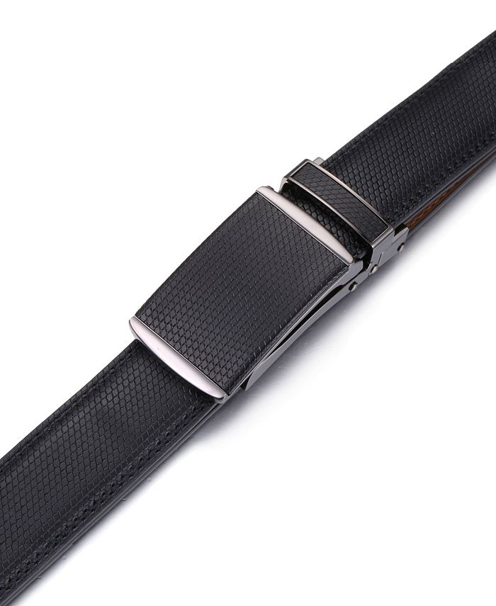 Mio Marino Men's Linxx Designer Ratchet Leather Belt & Reviews All