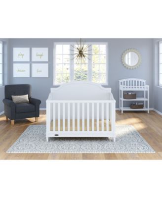 Changing Table with Water-Resistant Changing Pad (White)