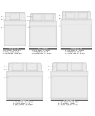 400 Thread Count Wrinkle Resistant Cotton Sateen Sheet Sets