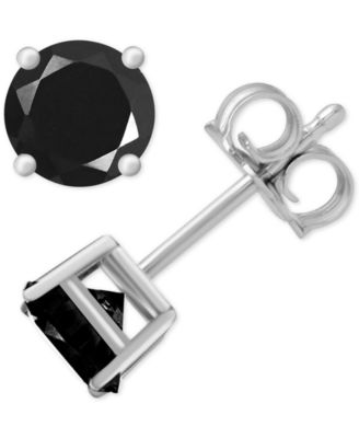 Essentials - Glass Stone Stud Earrings in Fine Silver-Plate