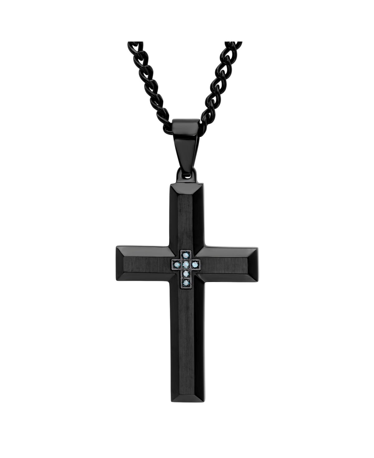 C & c Jewelry Macy's Men's Cross Pendant Necklace