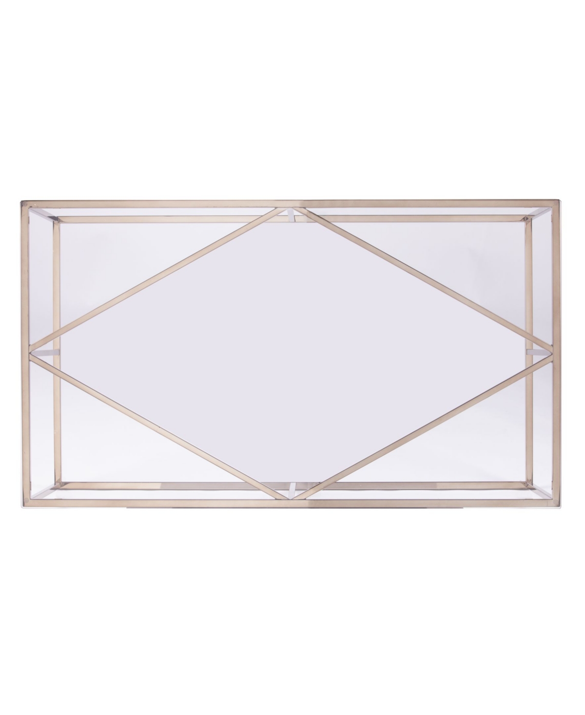 Southern Enterprises Imogen Contemporary Glass Top Cocktail Table