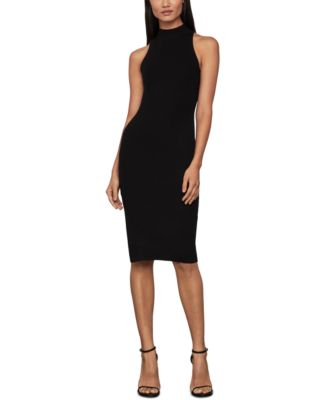 mock neck bodycon dress