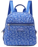 Calvin Klein Black & Silvertone Sussex Nylon Messenger Bag