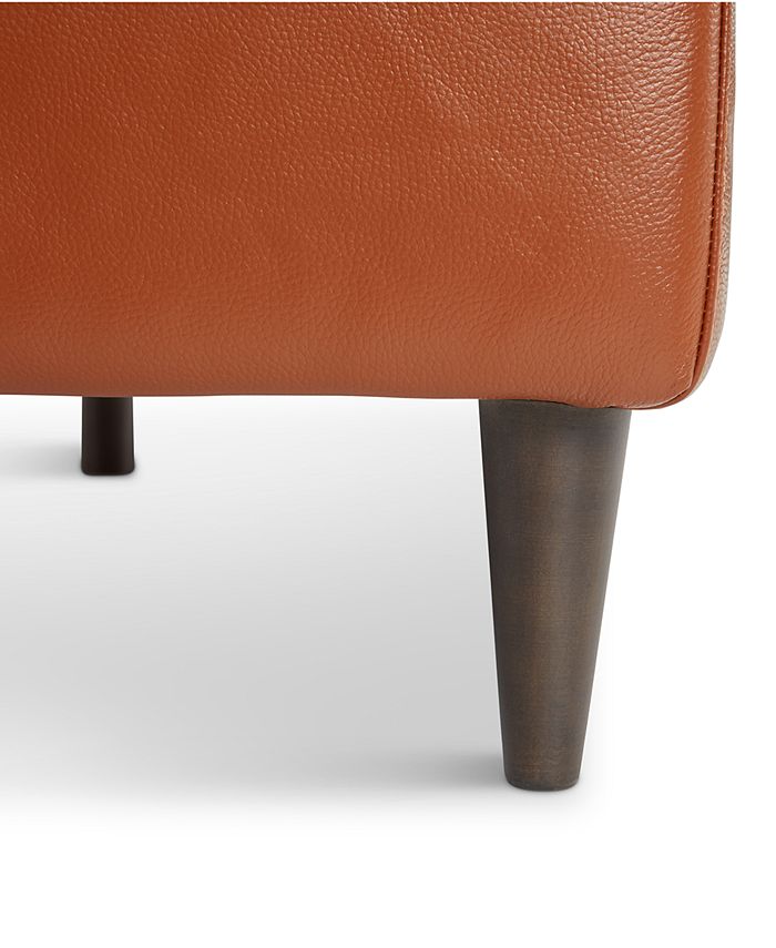 Macy's Jennis 78" Leather Sofa, Created for Macy's & Reviews