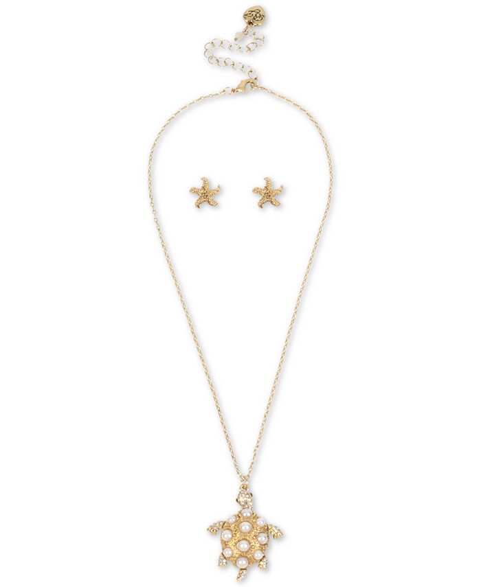 Betsey johnson turtle discount necklace