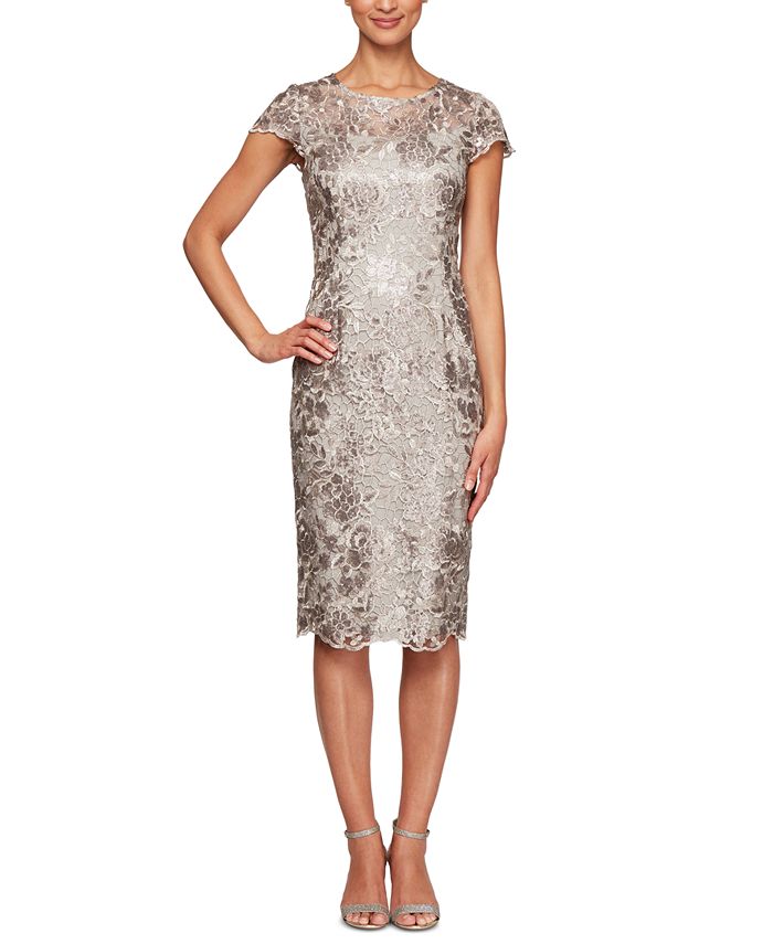 Alex Lace-Up Sequin Mini Dress