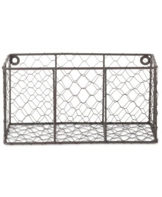 Small Wall Mount Chicken Wire Basket Set of 2
