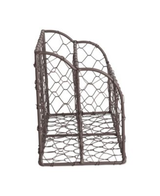 Chicken Wire Metal Desktop Letter Holder