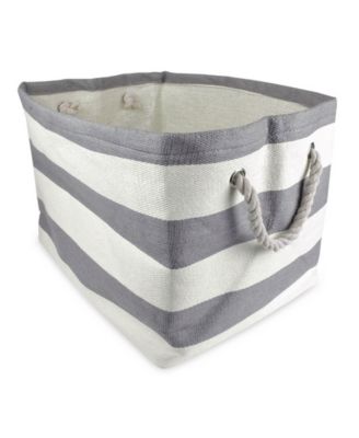Design Imports Paper Bin Stripe Rectangle Medium - Macy's